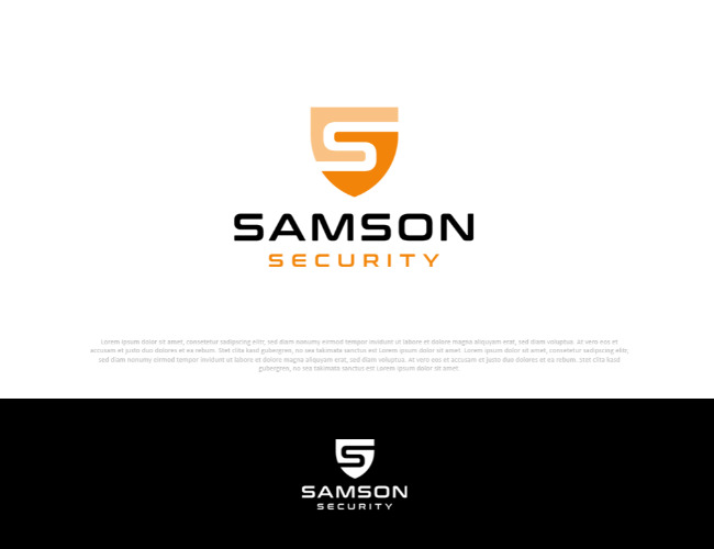 Projektowanie logo dla firm,  ochrona Samson Security, logo firm - normalnynick