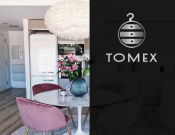 Projekt graficzny, nazwa firmy, tworzenie logo firm TOMEX MEBLE NA WYMIAR  - czarna303
