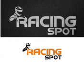 Projekt graficzny, nazwa firmy, tworzenie logo firm Logo toru kartingowego RacingSpot - jaczyk