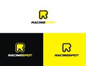 Projekt graficzny, nazwa firmy, tworzenie logo firm Logo toru kartingowego RacingSpot - JEDNOSTKA  KREATYWNA