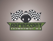 Projekt graficzny, nazwa firmy, tworzenie logo firm Logo toru kartingowego RacingSpot - Logomaster