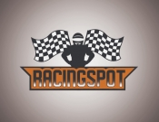 Projekt graficzny, nazwa firmy, tworzenie logo firm Logo toru kartingowego RacingSpot - Logomaster
