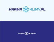Projekt graficzny, nazwa firmy, tworzenie logo firm Kraina Klimy-Logo www.KrainaKlimy.pl - wektorowa