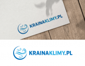Projekt graficzny, nazwa firmy, tworzenie logo firm Kraina Klimy-Logo www.KrainaKlimy.pl - Michalik Design