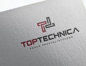 Projekt graficzny, nazwa firmy, tworzenie logo firm Logo firmy TopTechnica - stone