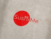 Projekt graficzny, nazwa firmy, tworzenie logo firm Logo marki SushiMe - noon