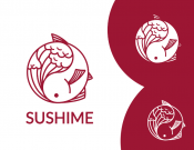 Projekt graficzny, nazwa firmy, tworzenie logo firm Logo marki SushiMe - Eliosanka