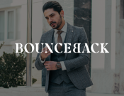 Projekt graficzny, nazwa firmy, tworzenie logo firm BOUNCEBACK -ekskluzywna odzież męska - Lucius