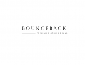 Projekt graficzny, nazwa firmy, tworzenie logo firm BOUNCEBACK -ekskluzywna odzież męska - jac3nciak