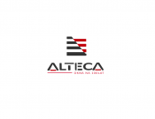 Projekt graficzny, nazwa firmy, tworzenie logo firm logo dla lini okien alu. ALTECA - czarna303