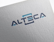 Projekt graficzny, nazwa firmy, tworzenie logo firm logo dla lini okien alu. ALTECA - stone