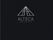 Projekt graficzny, nazwa firmy, tworzenie logo firm logo dla lini okien alu. ALTECA - nyia