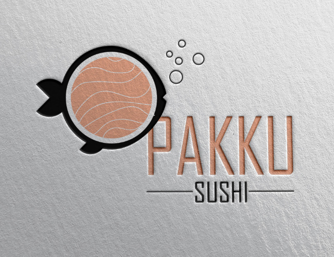 Projektowanie logo dla firm,  logo dla restauracji SUSHI, logo firm - lukr