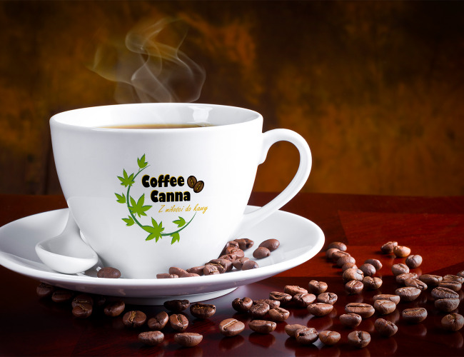 Projektowanie logo dla firm,  Logo dla kawy konopnej, logo firm - PatrycjaBB