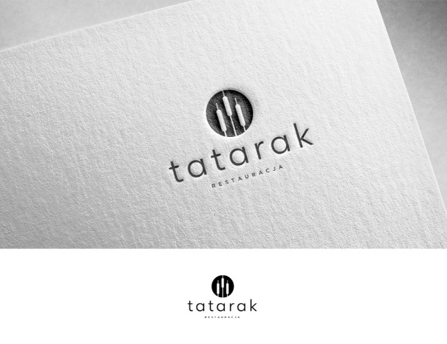 Projektowanie logo dla firm,  Logo dla restauracji Tatarak, logo firm - studioK2