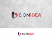 Projekt graficzny, nazwa firmy, tworzenie logo firm Logo firmy deweloperskiej DOM IDEA - Treble