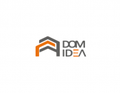 Projekt graficzny, nazwa firmy, tworzenie logo firm Logo firmy deweloperskiej DOM IDEA - czarna303