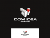 Projekt graficzny, nazwa firmy, tworzenie logo firm Logo firmy deweloperskiej DOM IDEA - kruszynka