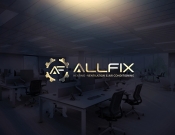 Projekt graficzny, nazwa firmy, tworzenie logo firm Allfix - firma instalacyjna - myKoncepT