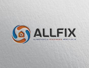 Projekt graficzny, nazwa firmy, tworzenie logo firm Allfix - firma instalacyjna - VvraX