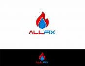 Projekt graficzny, nazwa firmy, tworzenie logo firm Allfix - firma instalacyjna - noon