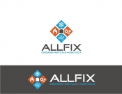 Projekt graficzny, nazwa firmy, tworzenie logo firm Allfix - firma instalacyjna - malsta