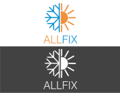 Projekt graficzny, nazwa firmy, tworzenie logo firm Allfix - firma instalacyjna - xagn