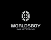 Projekt graficzny, nazwa firmy, tworzenie logo firm Worldsboy - "brand not for females" - AK Graphic