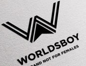 Projekt graficzny, nazwa firmy, tworzenie logo firm Worldsboy - "brand not for females" - emgor96