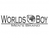 Projekt graficzny, nazwa firmy, tworzenie logo firm Worldsboy - "brand not for females" - Menizus