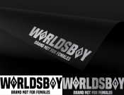 Projekt graficzny, nazwa firmy, tworzenie logo firm Worldsboy - "brand not for females" - agnieszkaamis