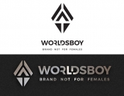 Projekt graficzny, nazwa firmy, tworzenie logo firm Worldsboy - "brand not for females" - BeaTrix