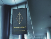 Projekt graficzny, nazwa firmy, tworzenie logo firm Worldsboy - "brand not for females" - Regi_Studio