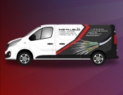 Projekt graficzny, nazwa firmy, tworzenie logo firm Oklejanie Renault Trafic - Flexavector