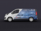 Projekt graficzny, nazwa firmy, tworzenie logo firm Oklejanie Renault Trafic - Voron 2021