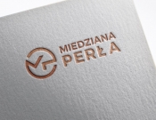 Projekt graficzny, nazwa firmy, tworzenie logo firm Miedziana Perła  - stone