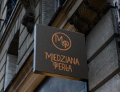 Projekt graficzny, nazwa firmy, tworzenie logo firm Miedziana Perła  - Materia