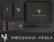 Projekt graficzny, nazwa firmy, tworzenie logo firm Miedziana Perła  - DFCD