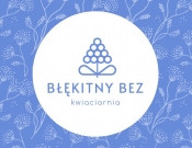 Projekt graficzny, nazwa firmy, tworzenie logo firm logo kwiaciarni "Błękitny bez" - moio.design