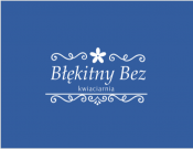 Projekt graficzny, nazwa firmy, tworzenie logo firm logo kwiaciarni "Błękitny bez" - elene
