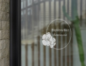 Projekt graficzny, nazwa firmy, tworzenie logo firm logo kwiaciarni "Błękitny bez" - makistudio