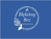 Projekt graficzny, nazwa firmy, tworzenie logo firm logo kwiaciarni "Błękitny bez" - elene
