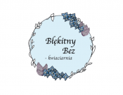 Projekt graficzny, nazwa firmy, tworzenie logo firm logo kwiaciarni "Błękitny bez" - k.andrzejewska