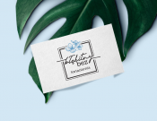 Projekt graficzny, nazwa firmy, tworzenie logo firm logo kwiaciarni "Błękitny bez" - madelinekaka