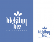 Projekt graficzny, nazwa firmy, tworzenie logo firm logo kwiaciarni "Błękitny bez" - kruszynka