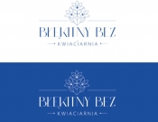 Projekt graficzny, nazwa firmy, tworzenie logo firm logo kwiaciarni "Błękitny bez" - Xandra