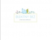 Projekt graficzny, nazwa firmy, tworzenie logo firm logo kwiaciarni "Błękitny bez" - nyia