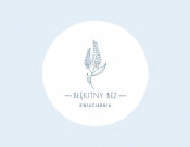 Projekt graficzny, nazwa firmy, tworzenie logo firm logo kwiaciarni "Błękitny bez" - moio.design