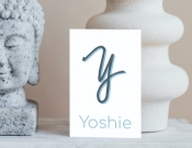 Projekt graficzny, nazwa firmy, tworzenie logo firm Yoshie - sklep z artykułami beauty - Materia