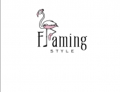 Projekt graficzny, nazwa firmy, tworzenie logo firm Logo dla marki Flaming.style - nyia